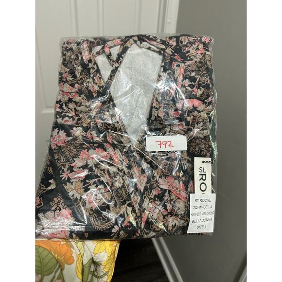 ST. ROCHE Hatfield Mini Dress in Belladonna Print Size 4 - Picture 3 of 5